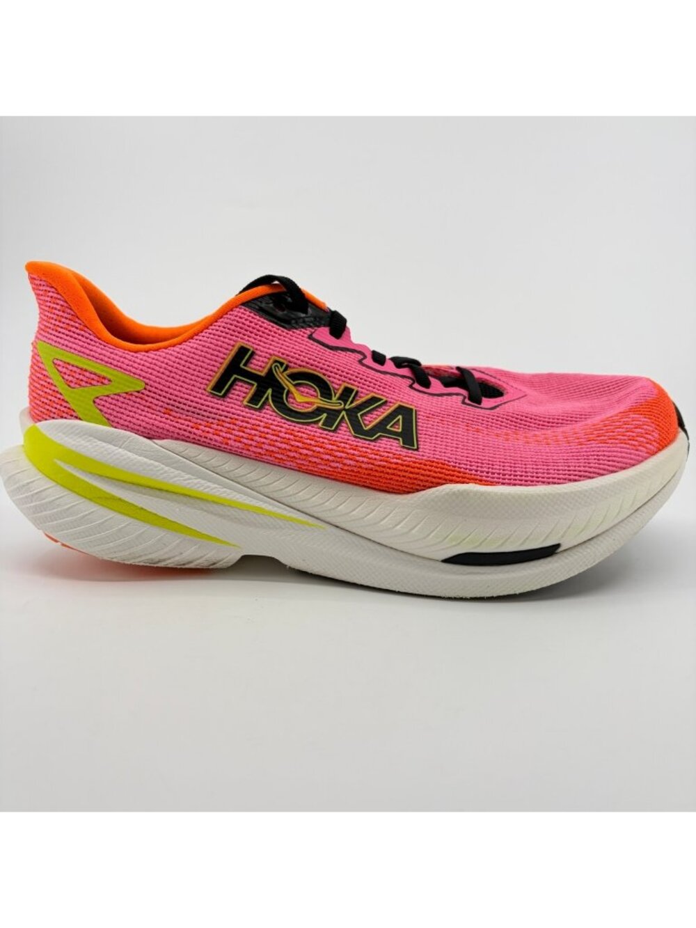 Hoka One One Mach X 3 Womens Size 9.5 Pink Orange Running Walking Shoes Sneakers